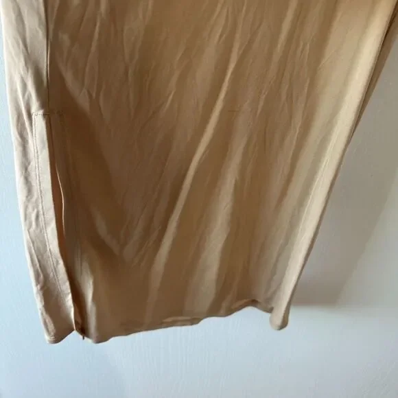& Other Stories Square Neck Midi Slip Dress Minimalistic Beige Size 0/XS NWT - Picture 6 of 7
